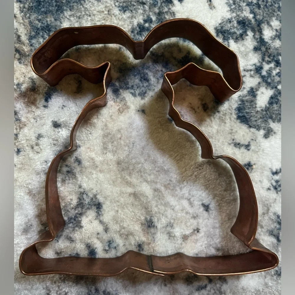 Copper Easter Bunny Cookie Cutter